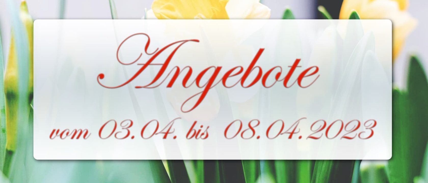 Ostern: Angebote vom 03.04. bis 08.04.2023