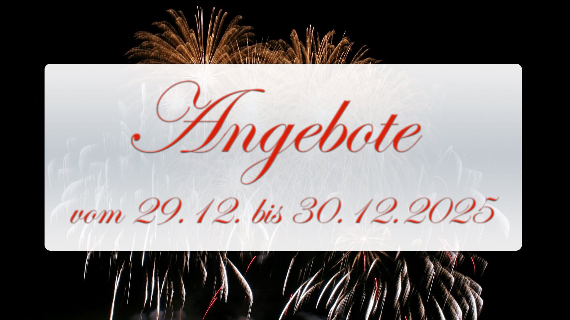 Silvesterangebote 2025 Silvesterangebote 2025